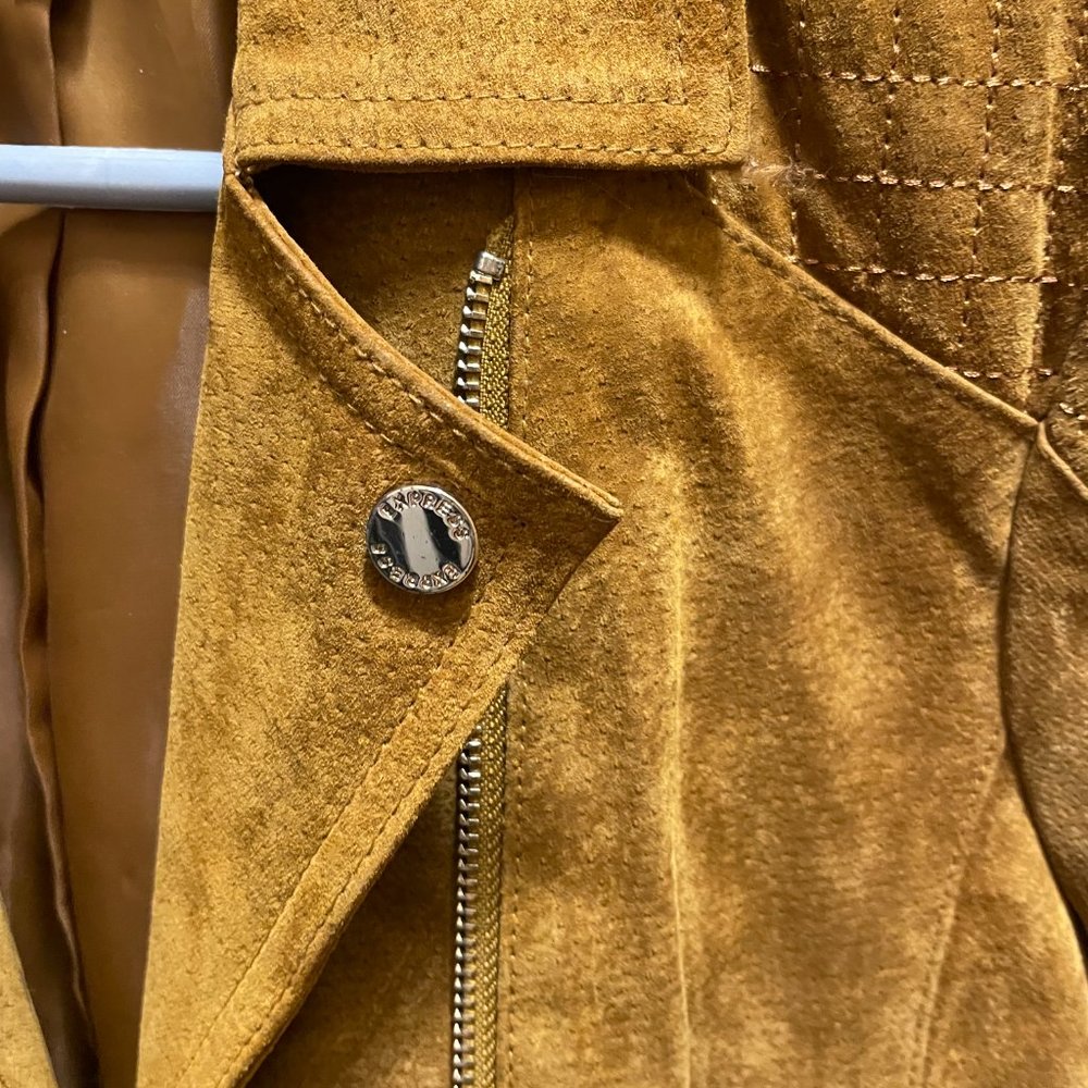 Express Suede Motorcycle Jacket - image 5